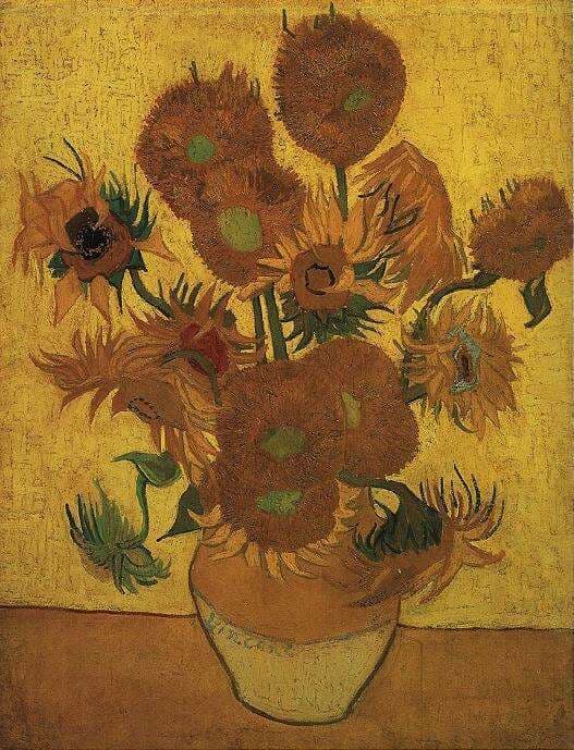 van gogh napraforgók