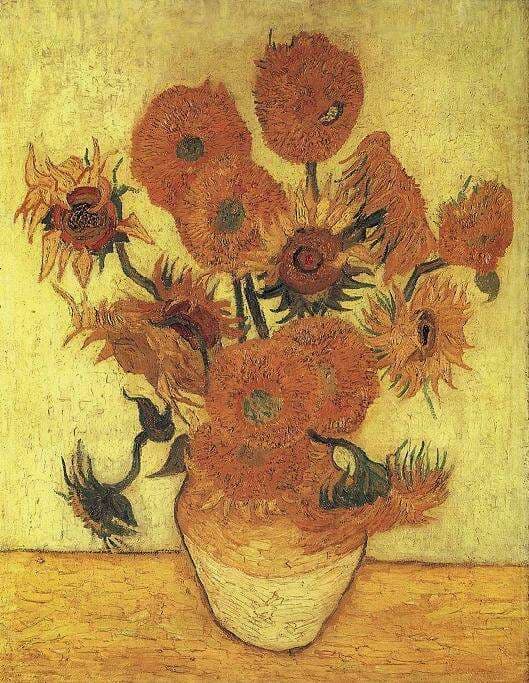 van gogh napraforgók