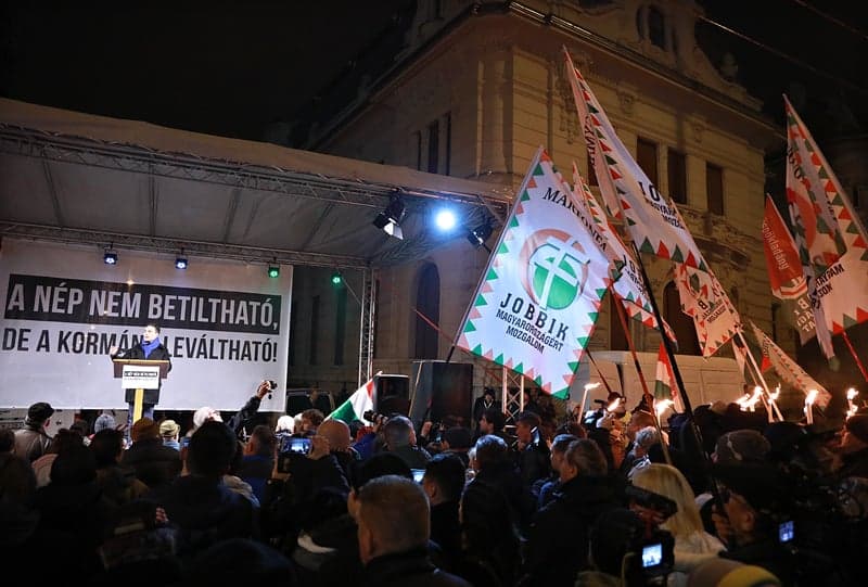 jobbik tüntetés
