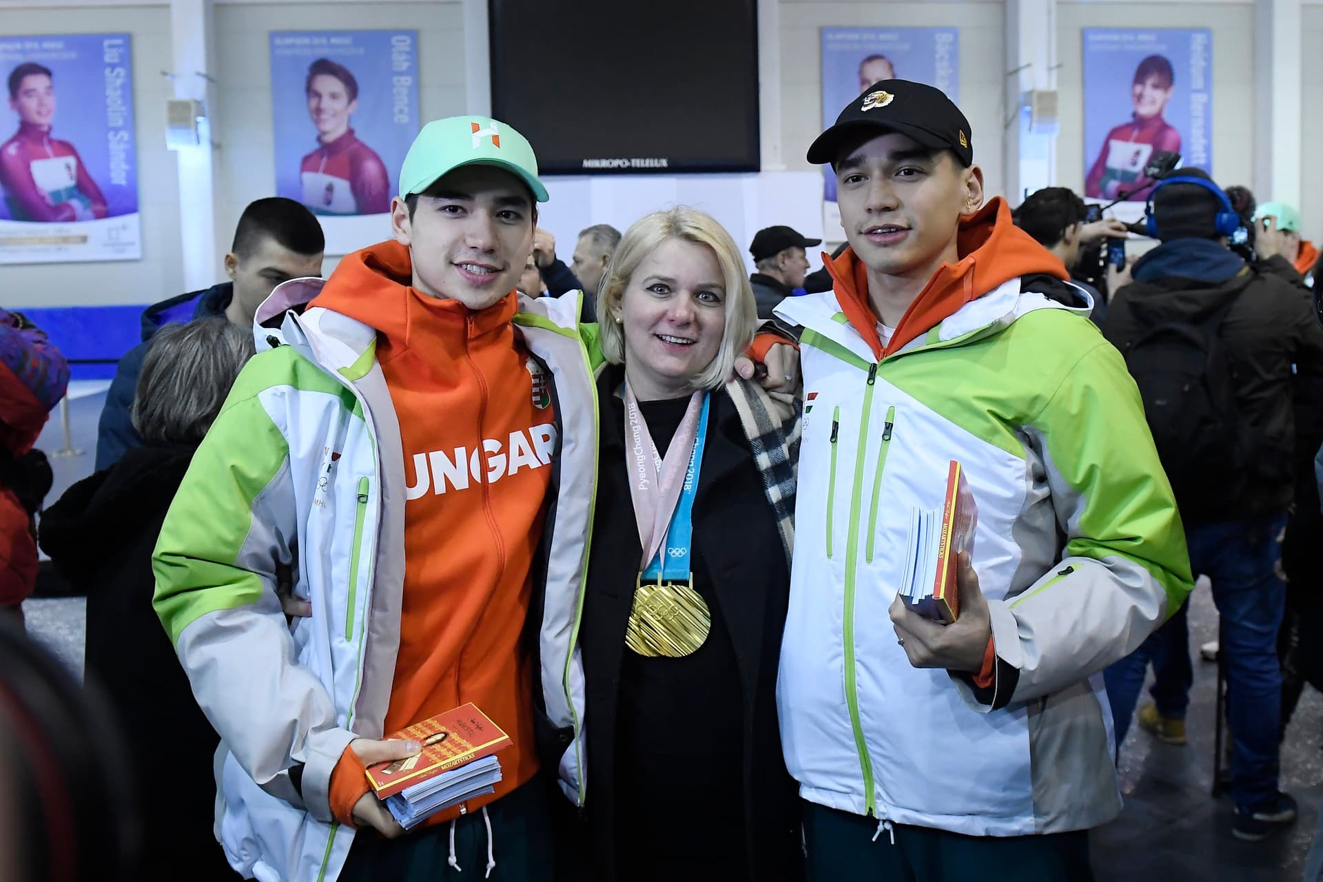 téli olimpikonok ünneplése