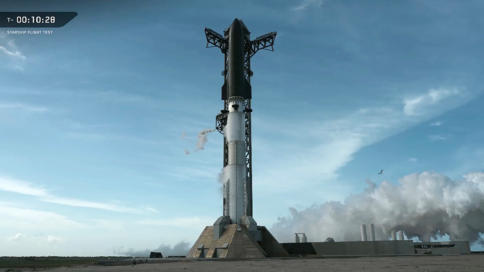 A felszállás előtt leállt a SpaceX Starship rakétája