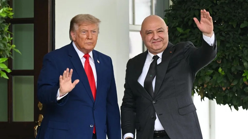 Megérkezett a Libanoni elnök Trumphoz