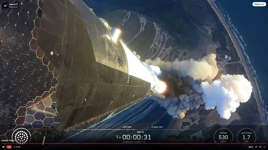 Először jutott Föld körüli pályára a SpaceX Starshipje