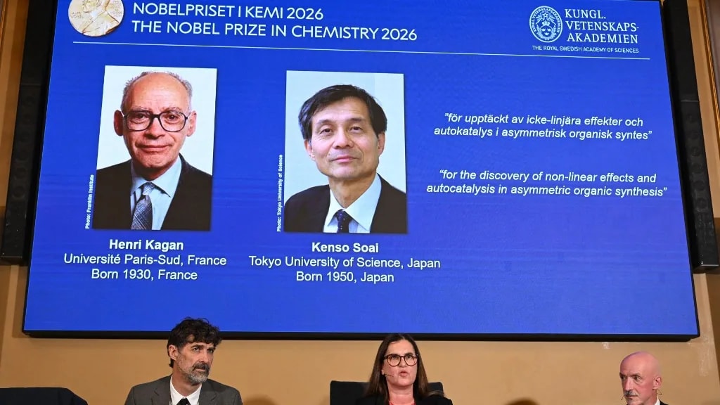Henri B. Kagan és Szoai Kenszo kapja idén a kémiai Nobel-díjat
