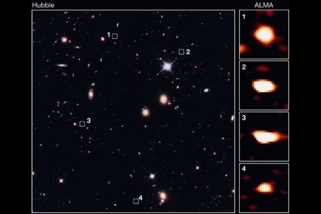 Eddig láthatatlan, hatalmas ősi galaxisokat fedeztek fel