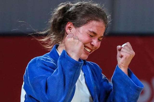 Özbas Szofi aranyérmes a junior cselgáncs-Eb-n