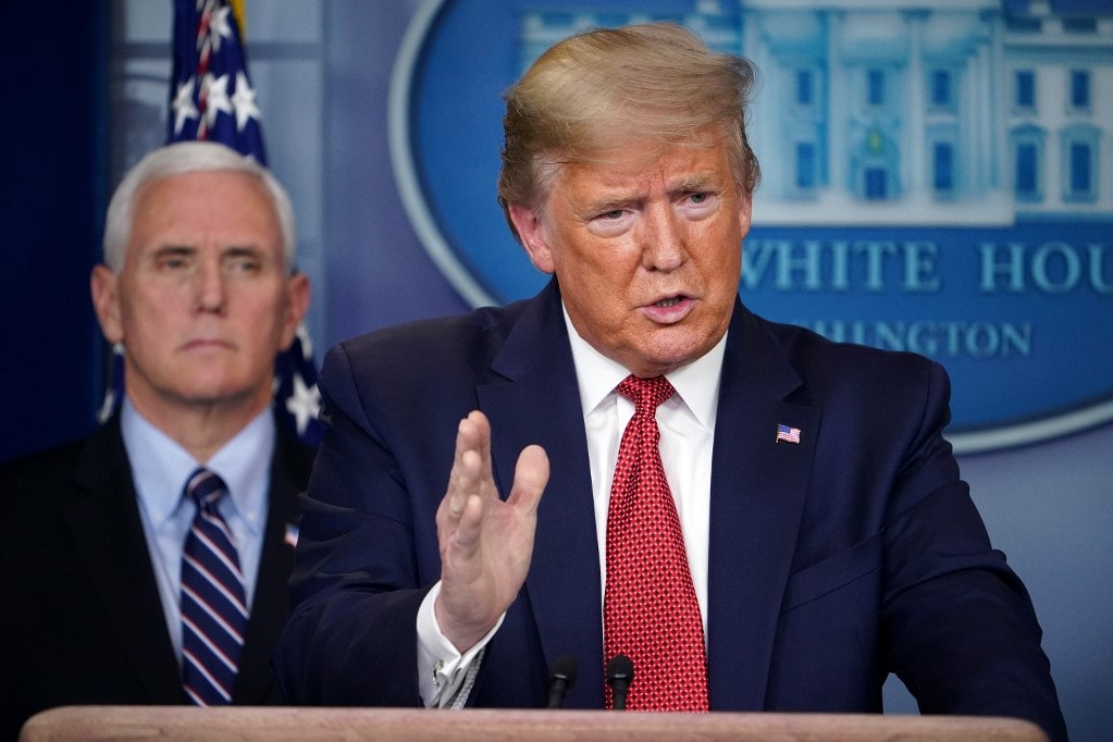 Trump: Az Egyesült Államok túl van a járvány csúcspontján