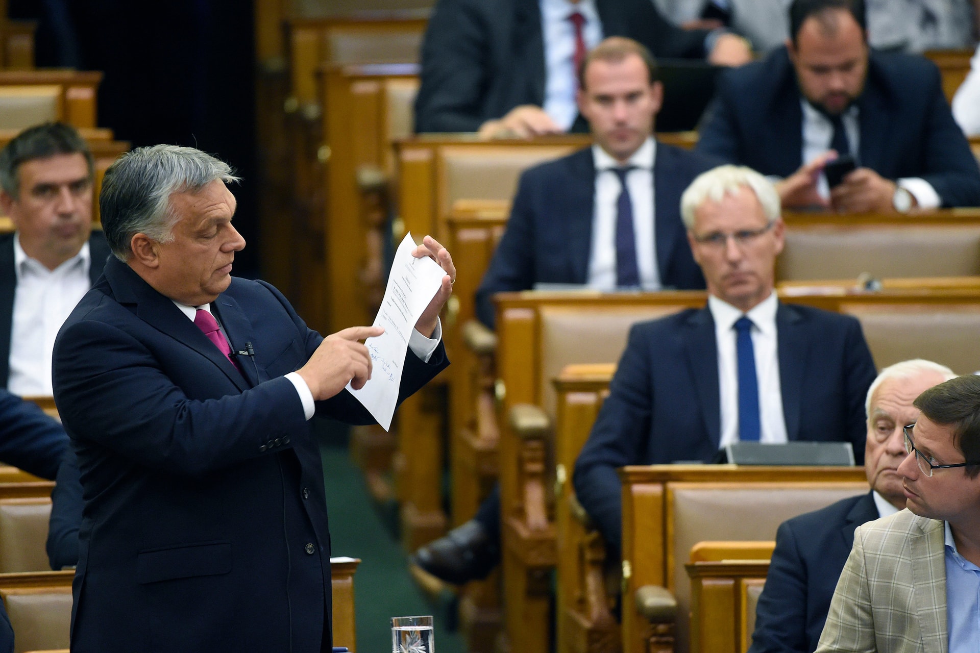 Orbán Viktor leiskolázta az ellenzéket az Országgyűlésben