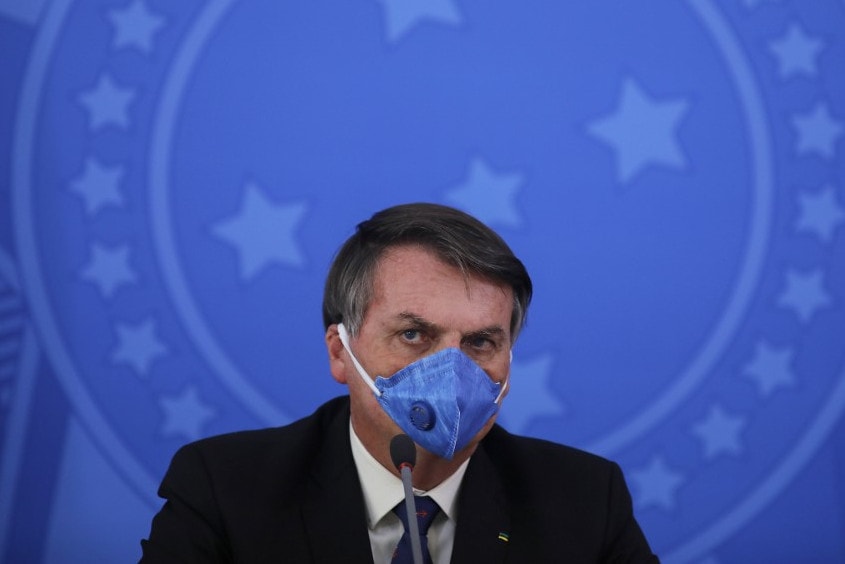 Koronavírusos a brazil elnök