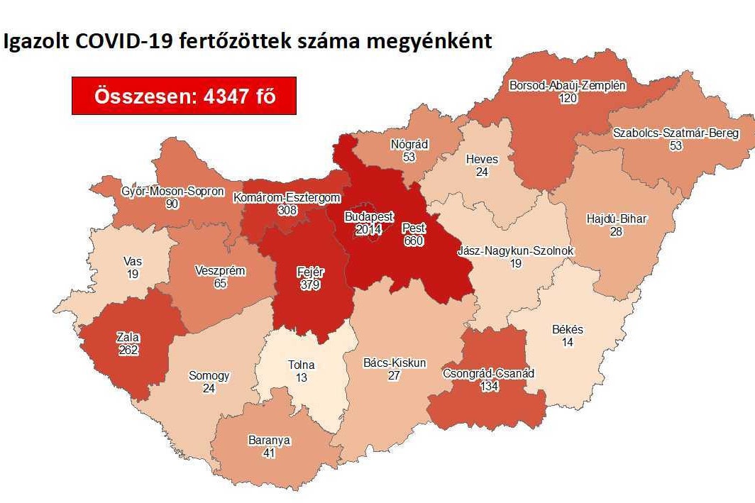 Nyolccal emelkedett a fertőzöttek száma hazánkban