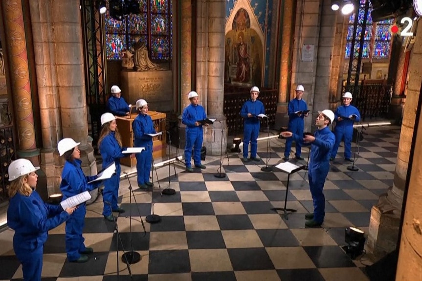 Megtartották az első karácsonyesti koncertet a Notre-Dame-ban