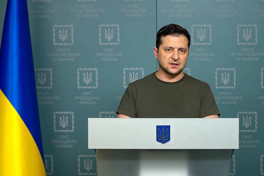 Zelenszkij: Az ellenségnek semmi esélye ebben a „népháborúban”