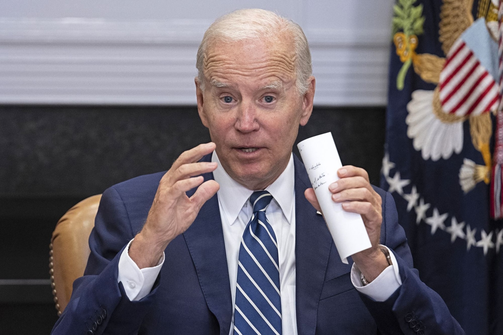 Biden azt is felolvasta, amit nem kellett volna