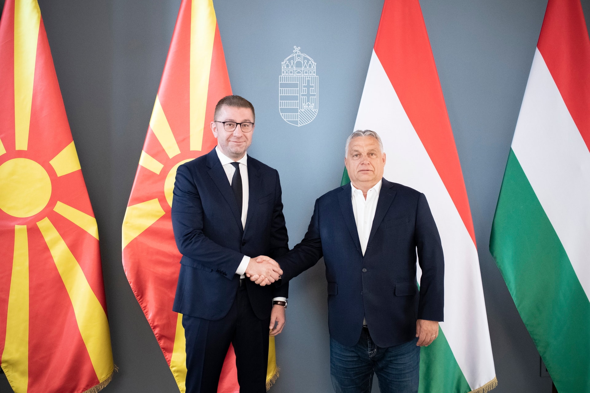 Orbán Viktor észak-macedón pártvezetővel tárgyalt