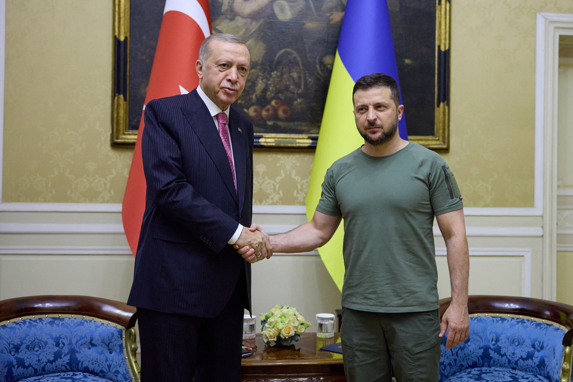 Volodimir Zelenszkij tárgyalt a török államfővel is
