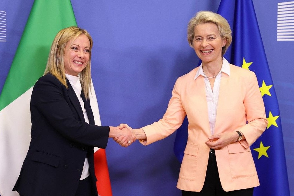 A helyreállítási források felhasználásáról és a migrációról egyeztetett Giorgia Meloni és Ursula von der Leyen