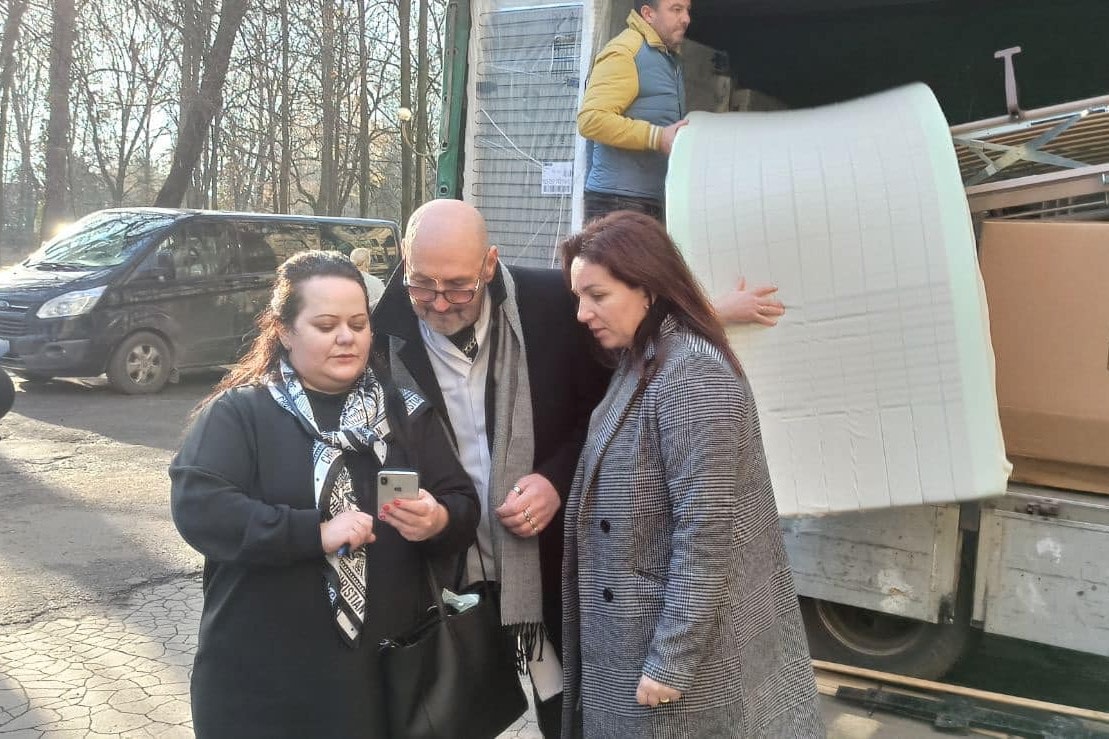 Adomány a beregszászi kórháznak
