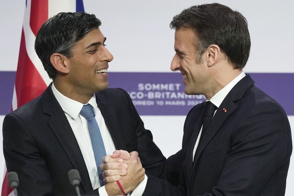 Macron és Sunak egymásra talált