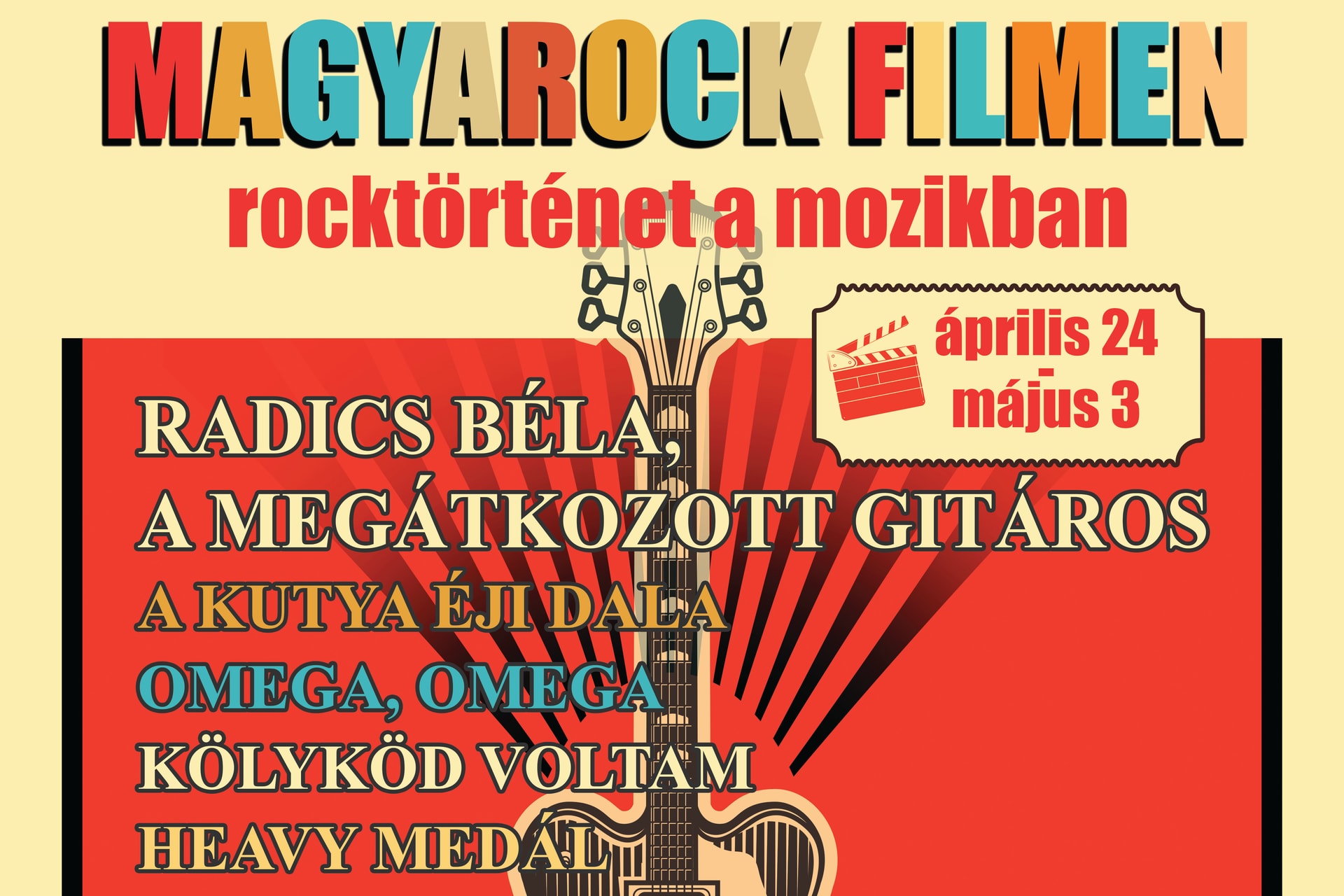 A Radics-filmet május folyamán hét városban láthatja a közönség a Magyarock filmen című rocktörténeti filmfesztiválon 