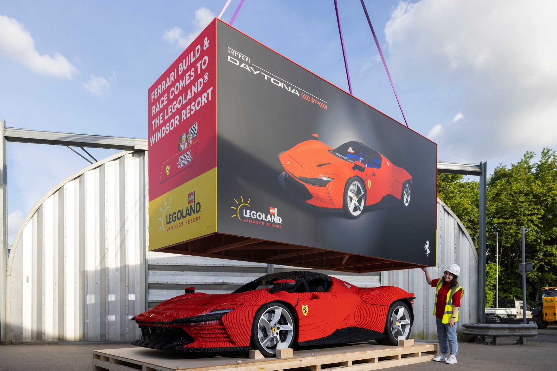 Bemutatkozott a Ferrari életnagyságú Lego modellje