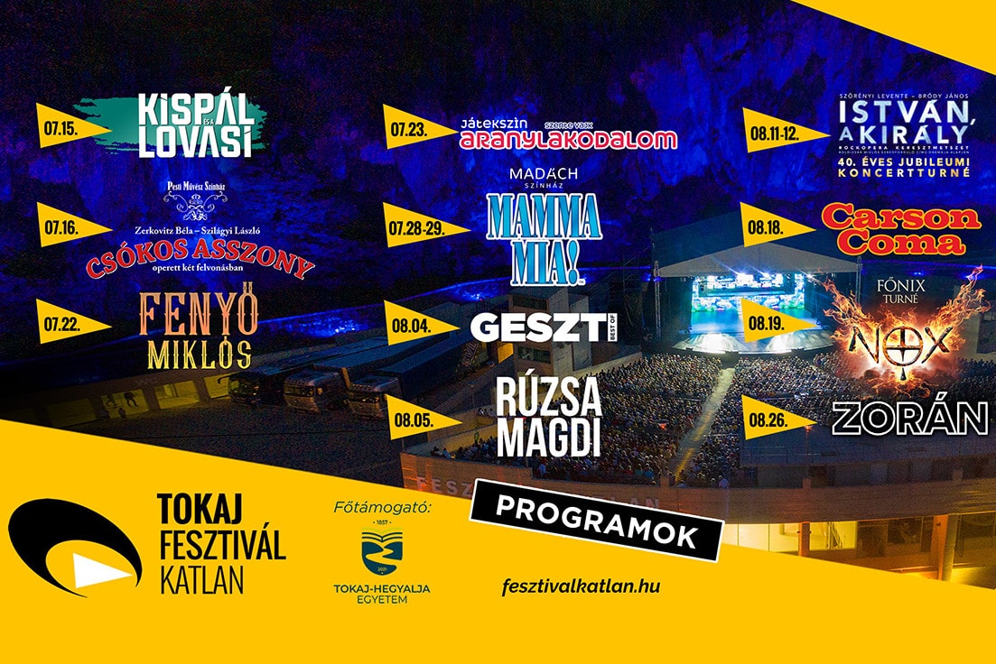 Tokaj Fesztiválkatlan augusztus végéig