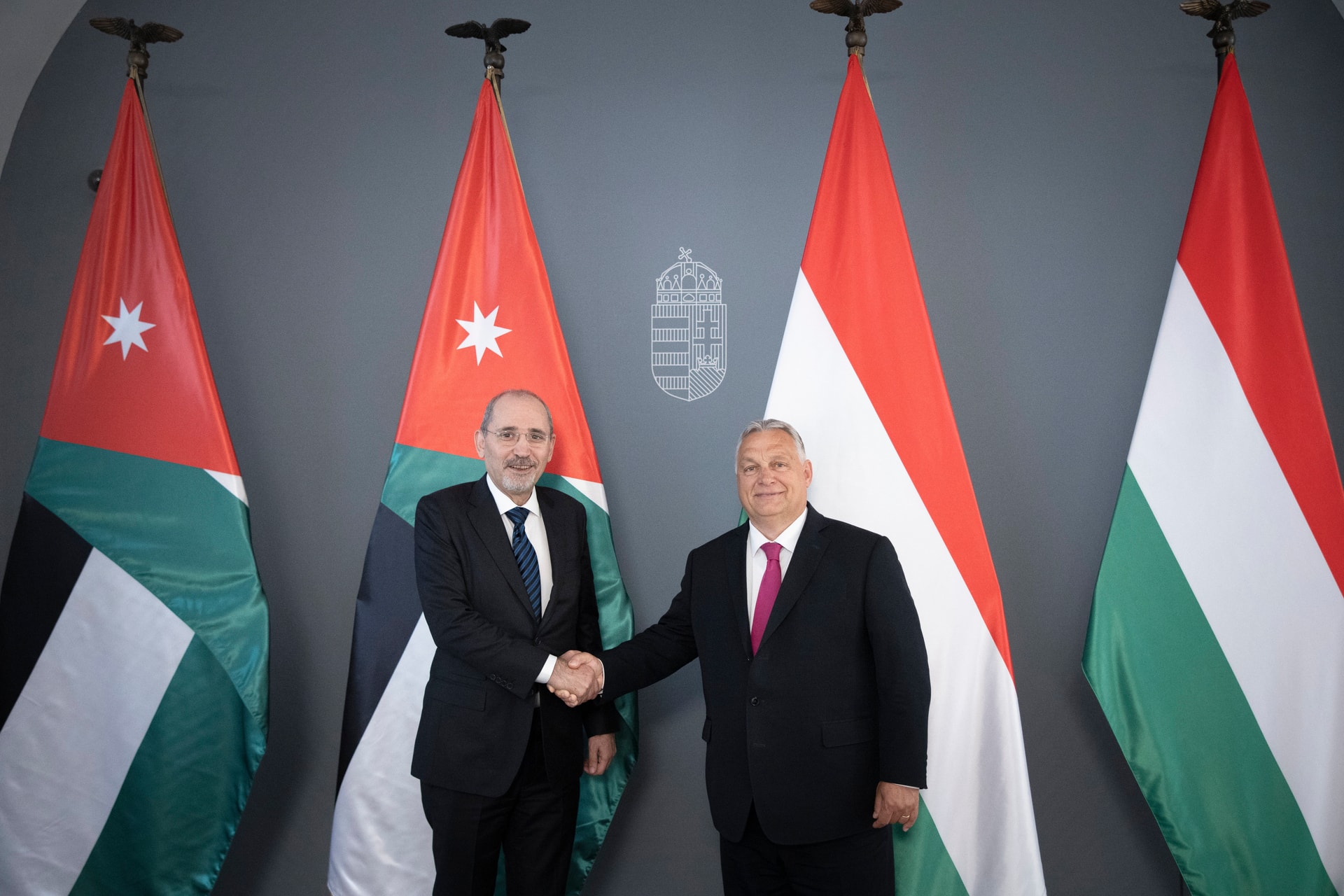 Orbán Viktor miniszterelnök fogadta Ajmán Szafadi jordániai külügyminisztert