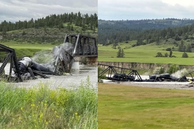 Veszélyes anyagok kerültek a Yellowstone-folyóba egy vonatbaleset miatt