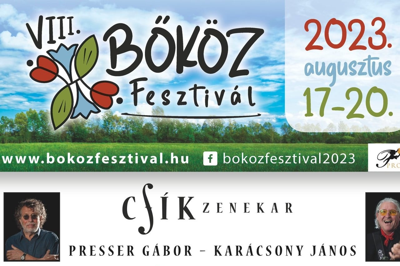 Több mint száz program az idei Bőköz Fesztiválon