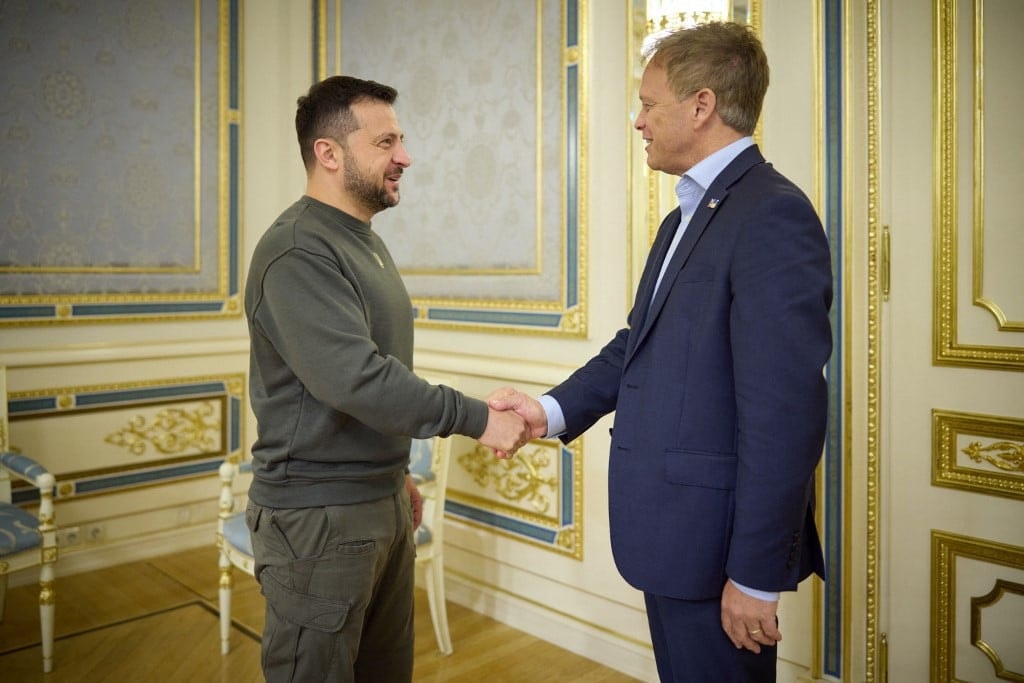 Az ukrán légvédelem megerősítéséről tárgyalt Zelenszkij Kijevben a brit védelmi miniszterrel