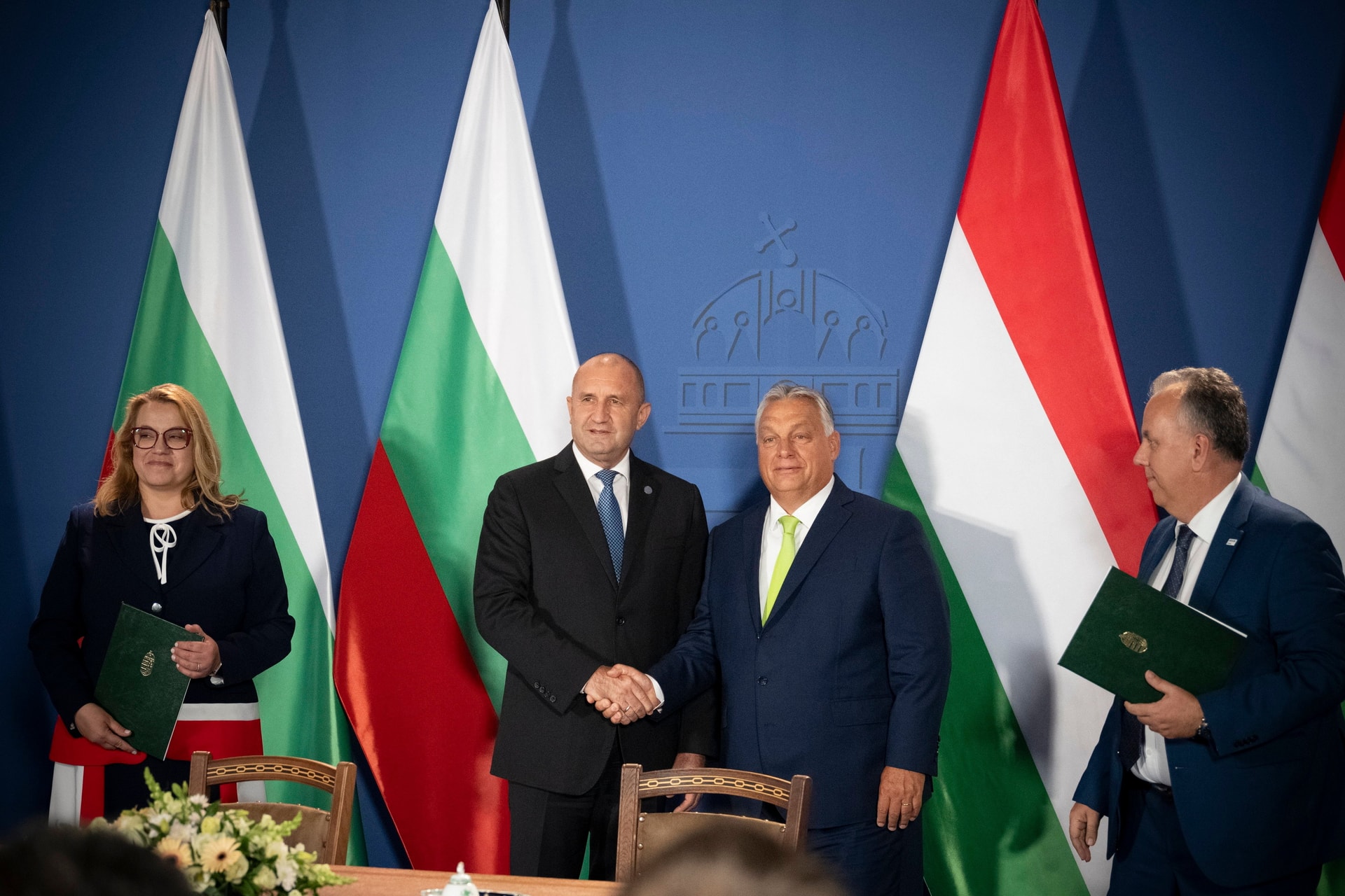 Bulgária államfőjével tárgyalt Orbán Viktor
