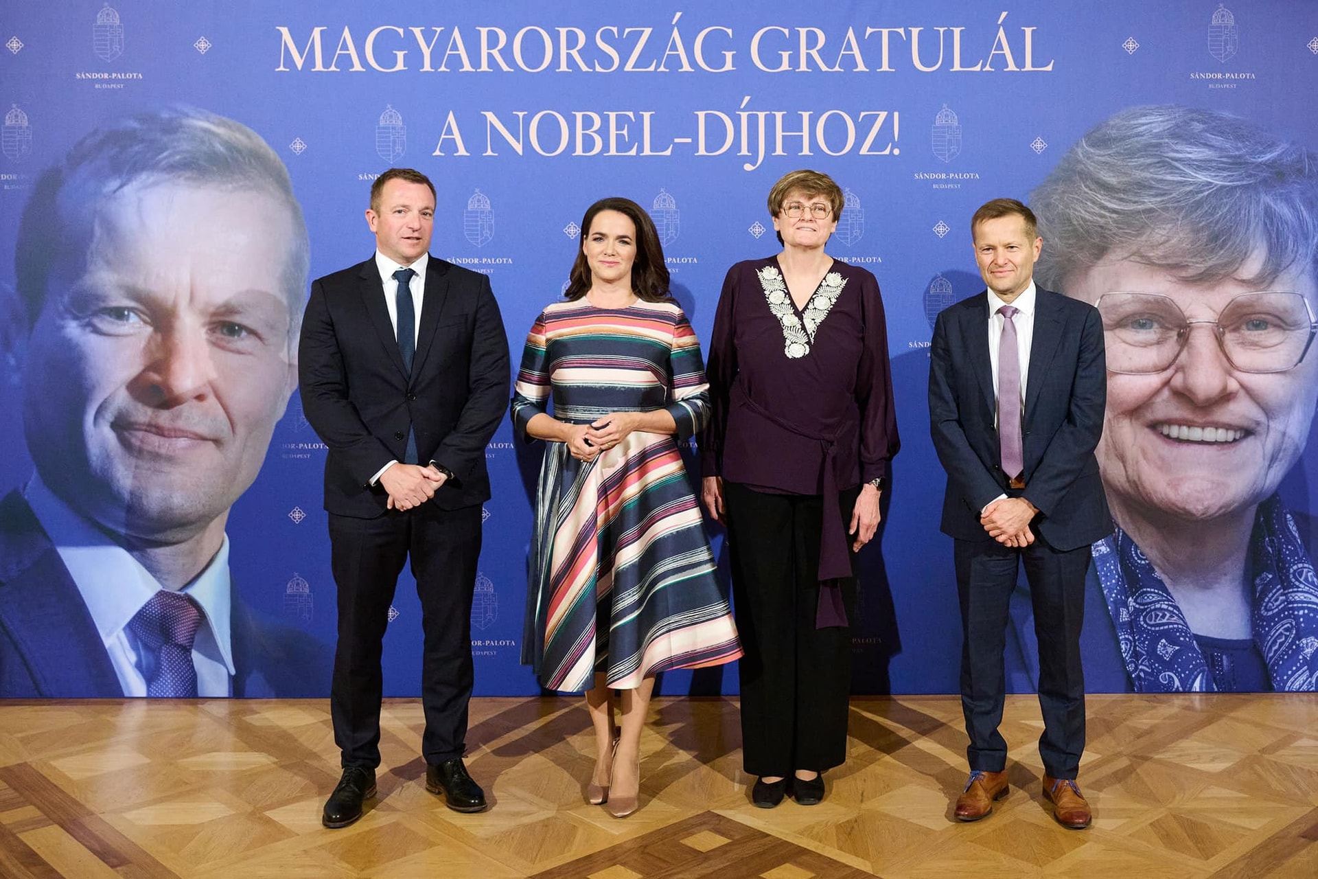 Novák Katalin: Büszkék vagyunk, mert két új Nobel-díjunk van