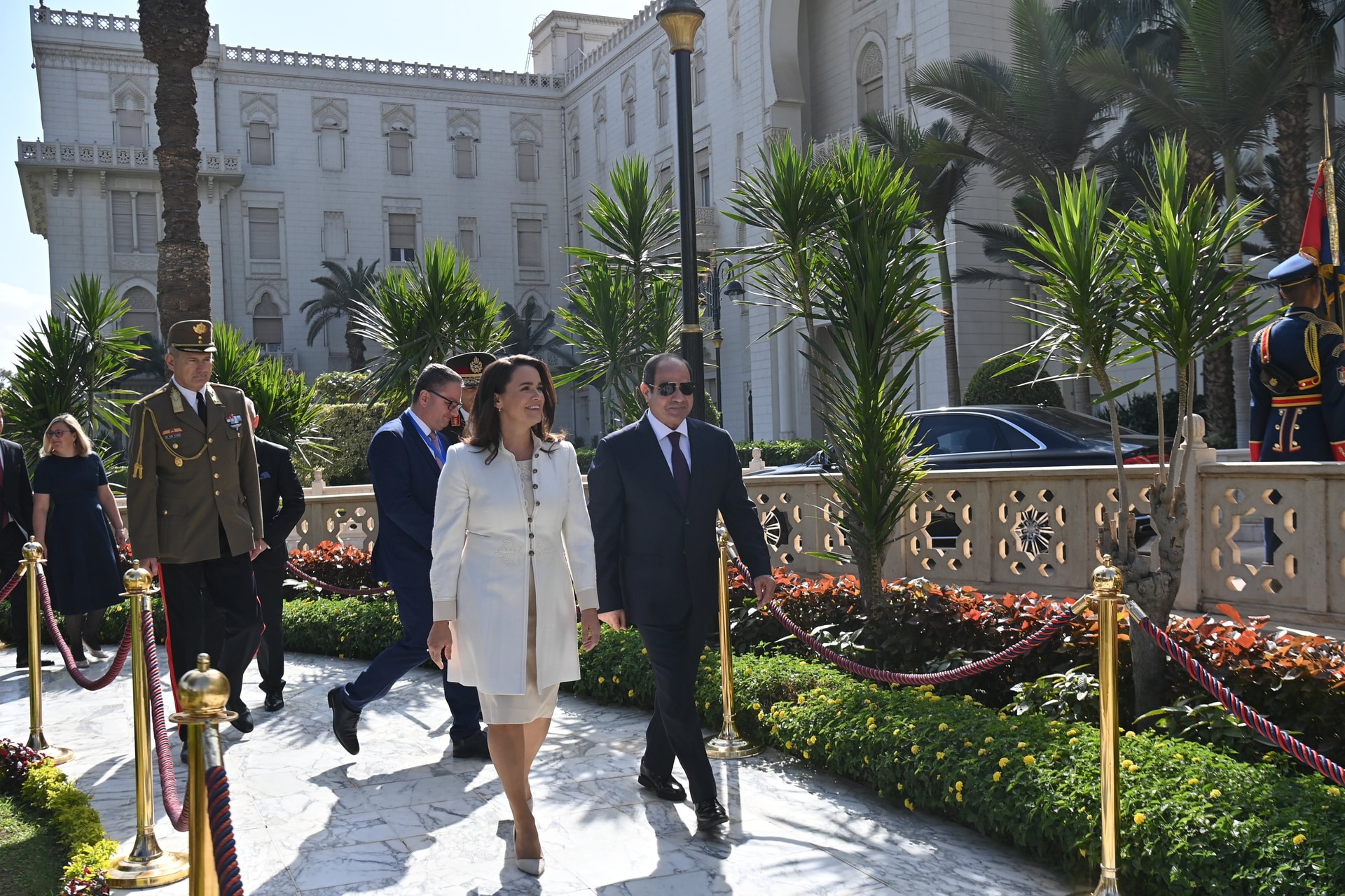 Novák Katalin az illegális migráció feltartóztatásáról és a béke előmozdításáról tárgyalt Abdel Fattáh al-Szíszí egyiptomi elnökkel
