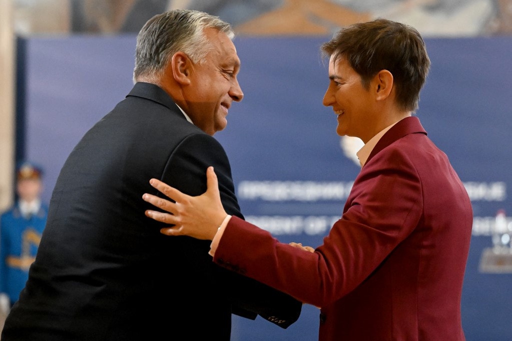 Orbán és Ana Brnabić találkozása Brüsszelben