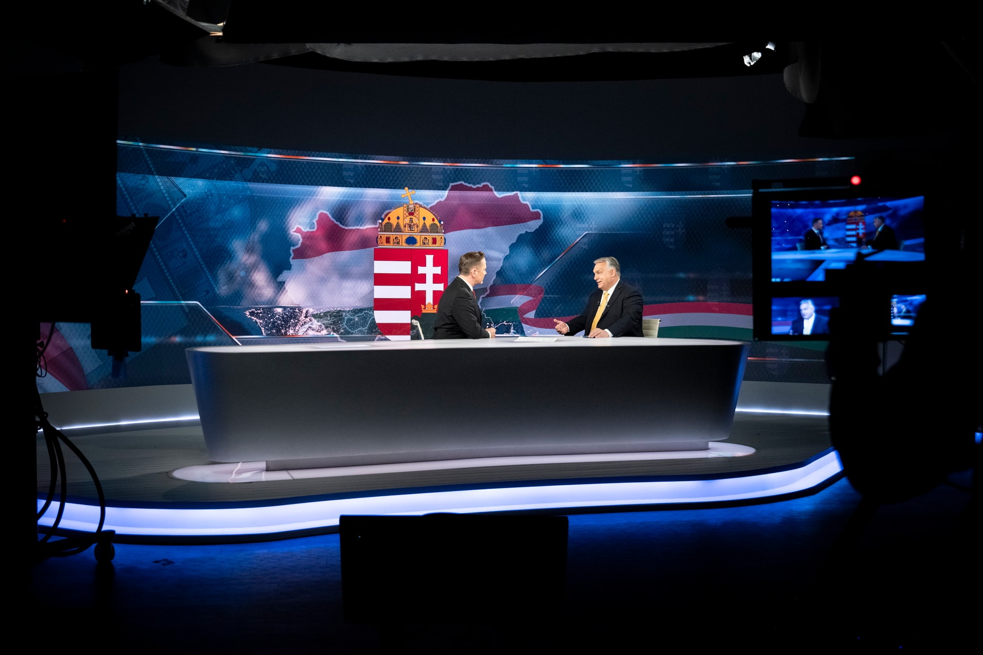 Orbán Viktor a TV2-nek adott interjút