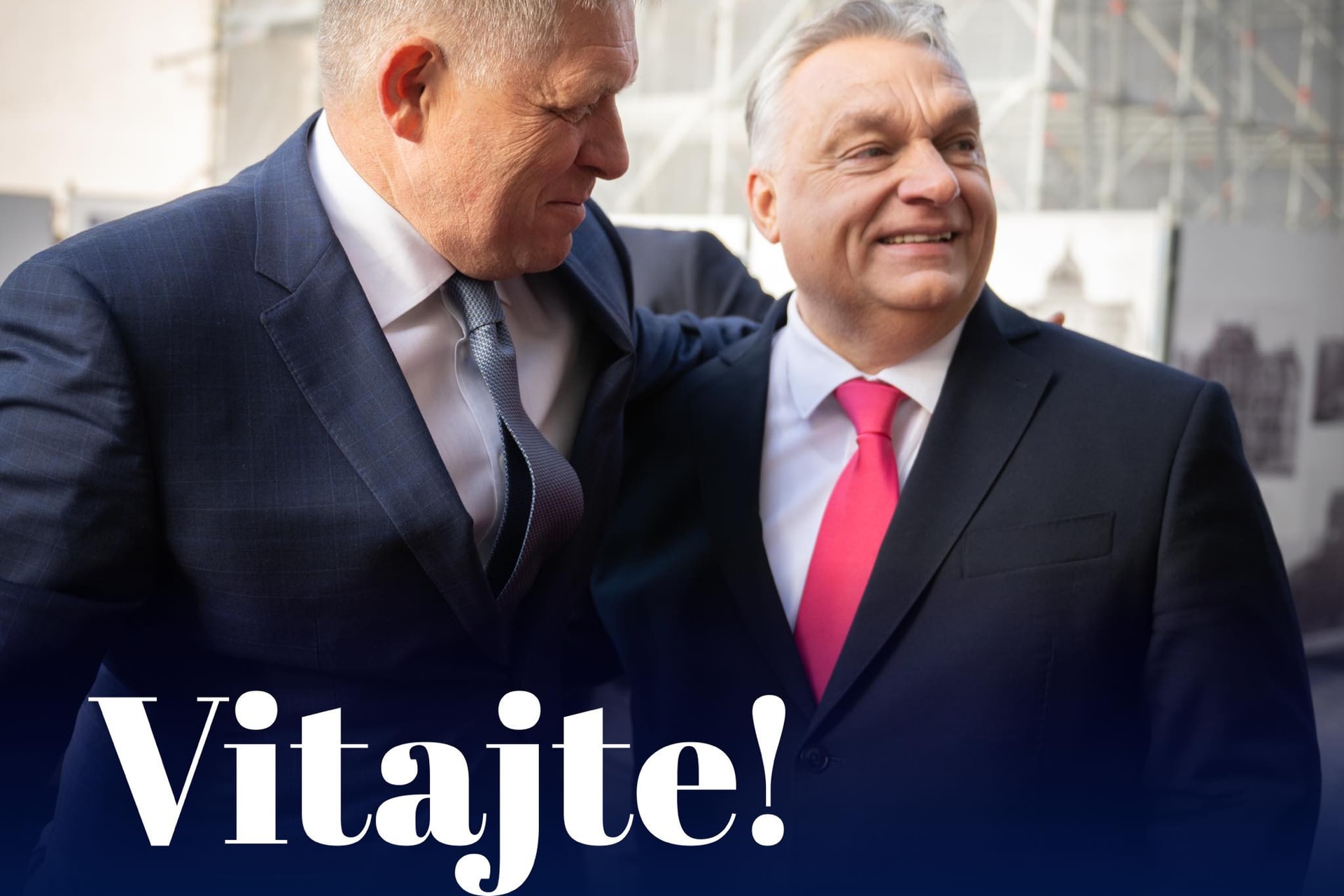 Így üdvözölte Orbán Viktor Robert Ficót Budapesten