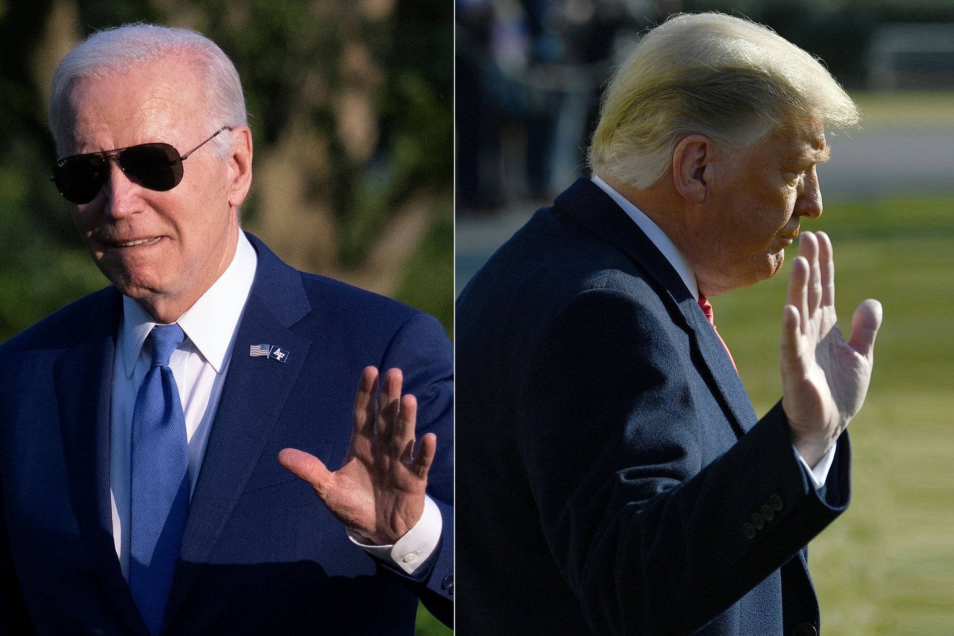 Egyszerre érkezett a texasi határra Biden és Trump + VIDEÓ