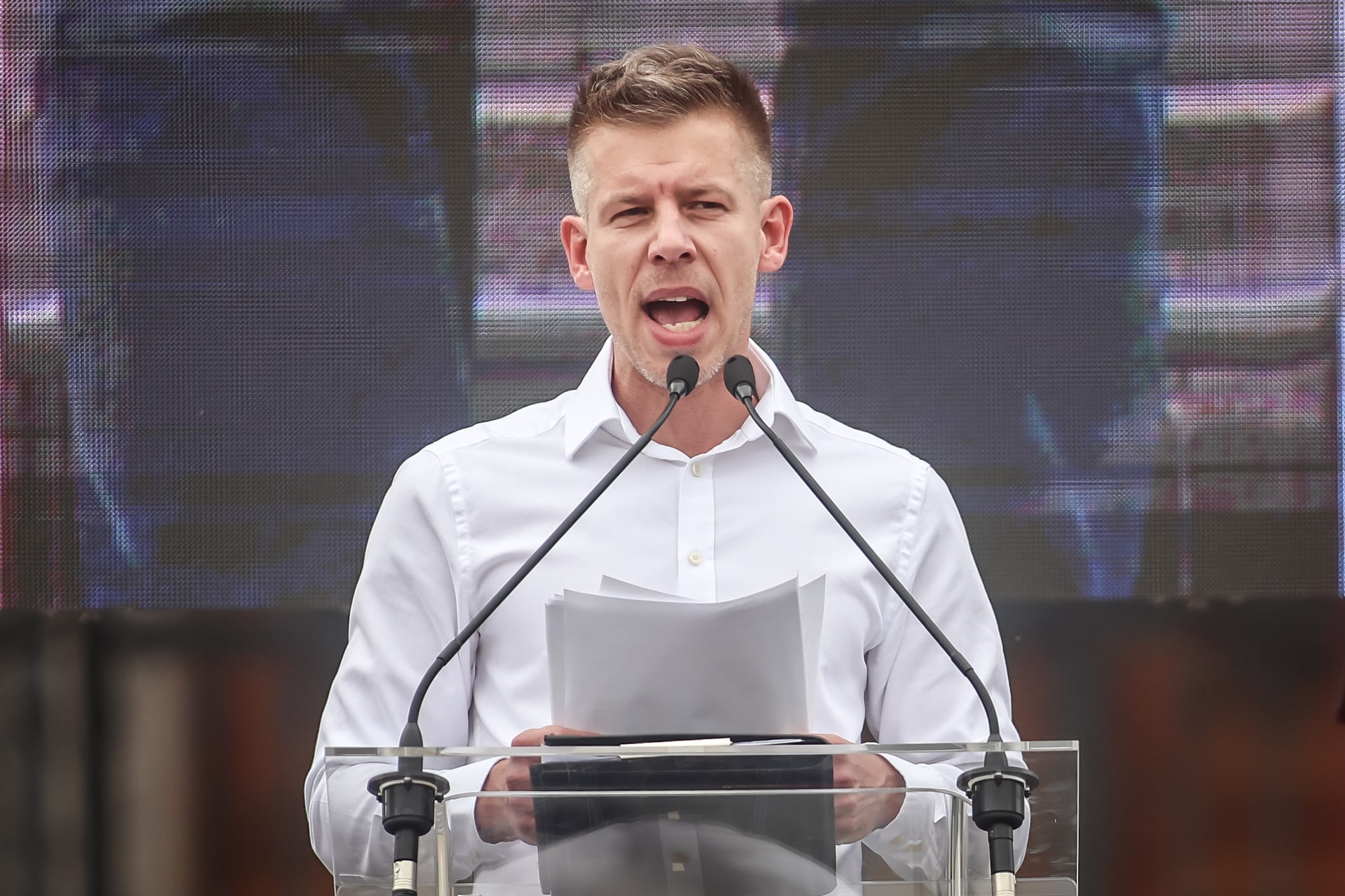 Tatabányán tomboltak Magyar Péter hívei + VIDEÓ
