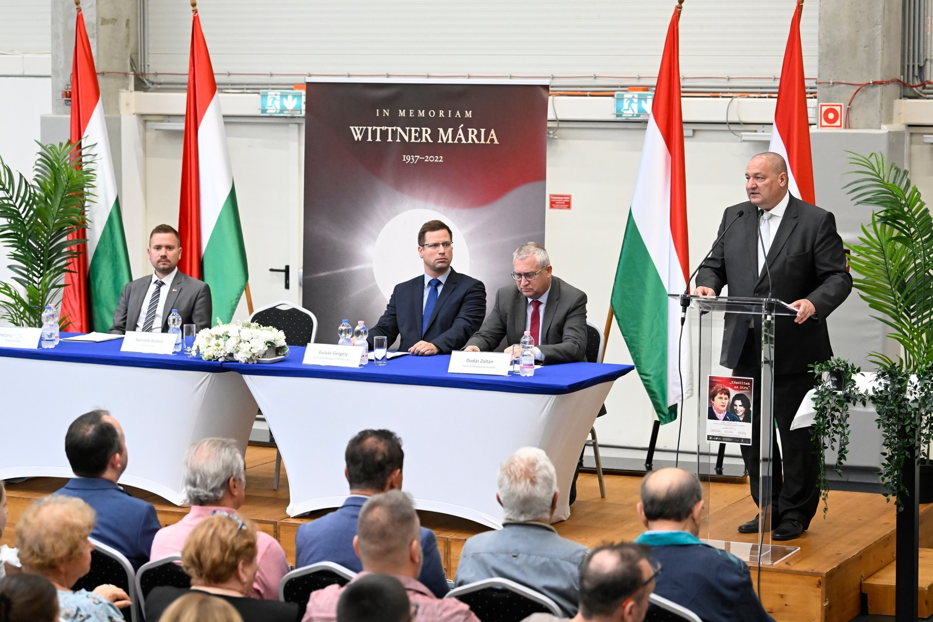 Gulyás Gergely Wittner Mária-emlékkiállítást nyitott meg Csepelen