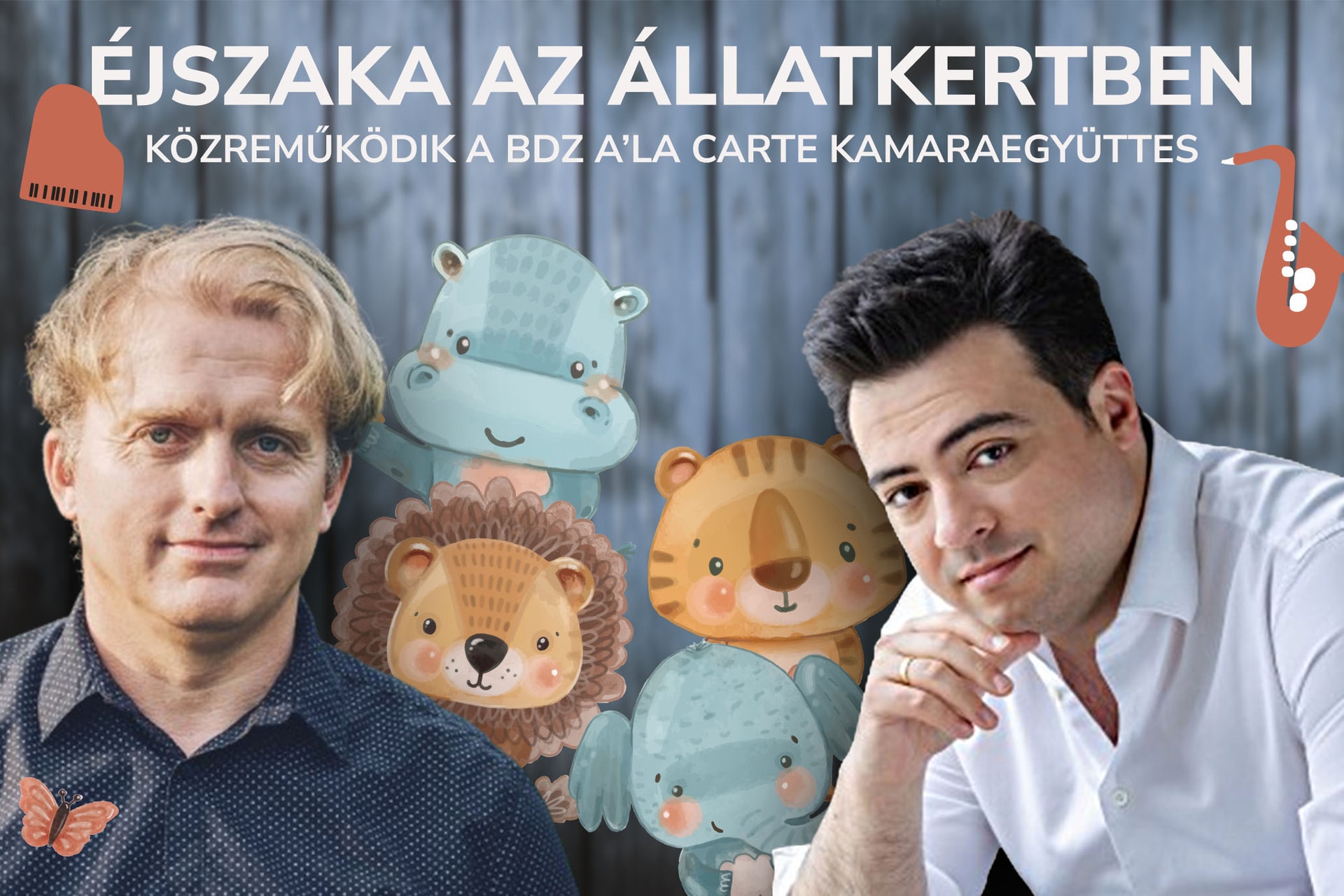 Éjszaka az állatkertben: verses koncert a Magyar Zene Házában
