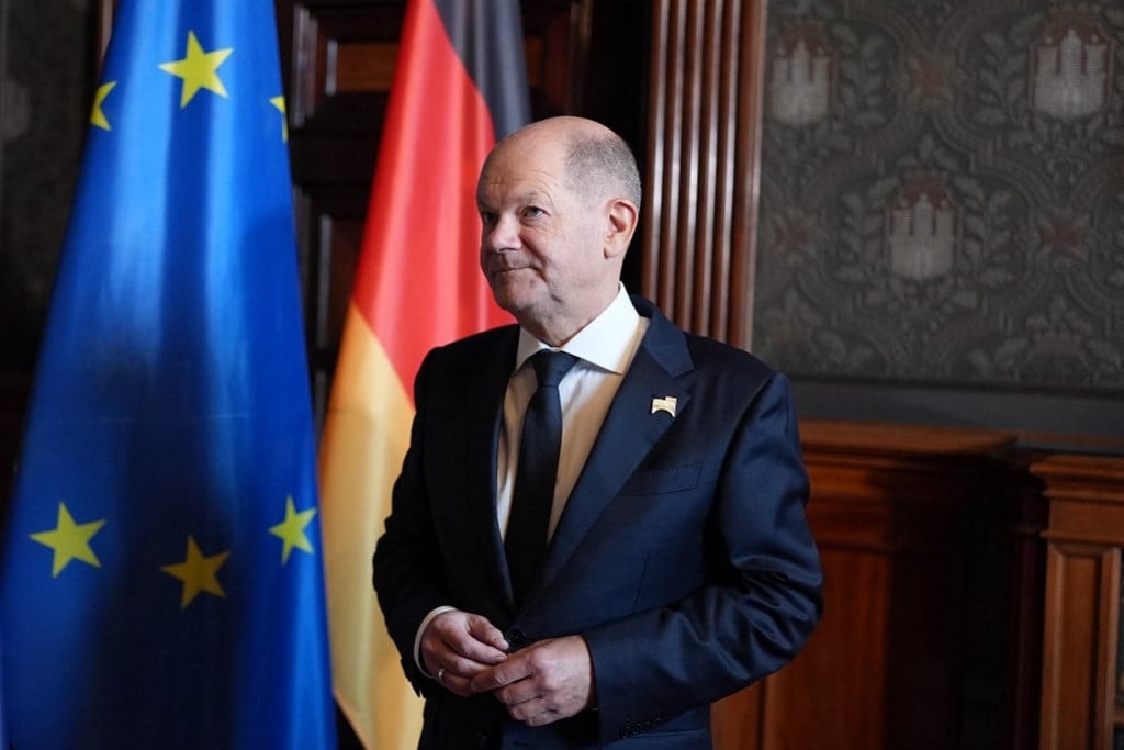 Scholz zárt körű megbeszélést tartott