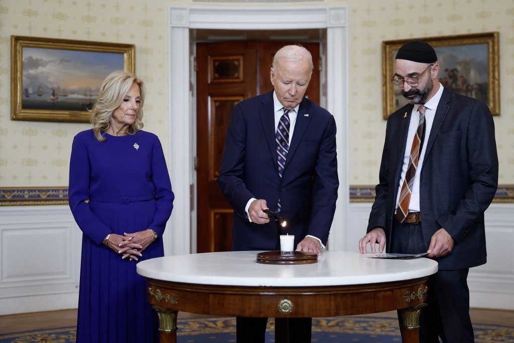 Joe Biden a Hamász tavalyi terrortámadásának brutalitását idézte fel