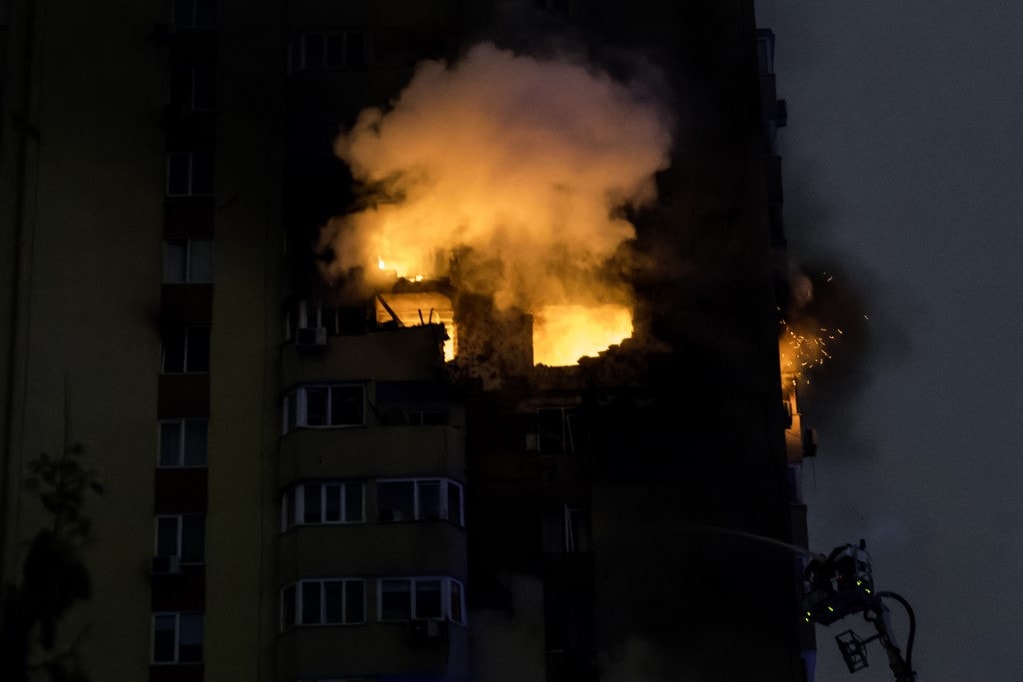 Orosz dróntámadás érte Kijevet