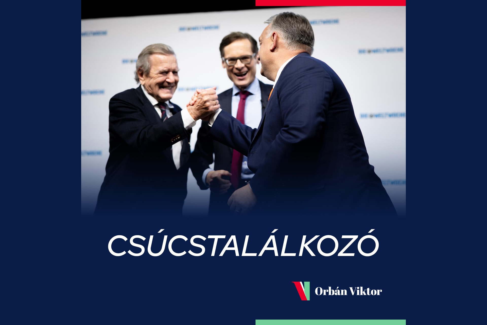 Orbán Viktor és Gerhard Schröder Bécsben