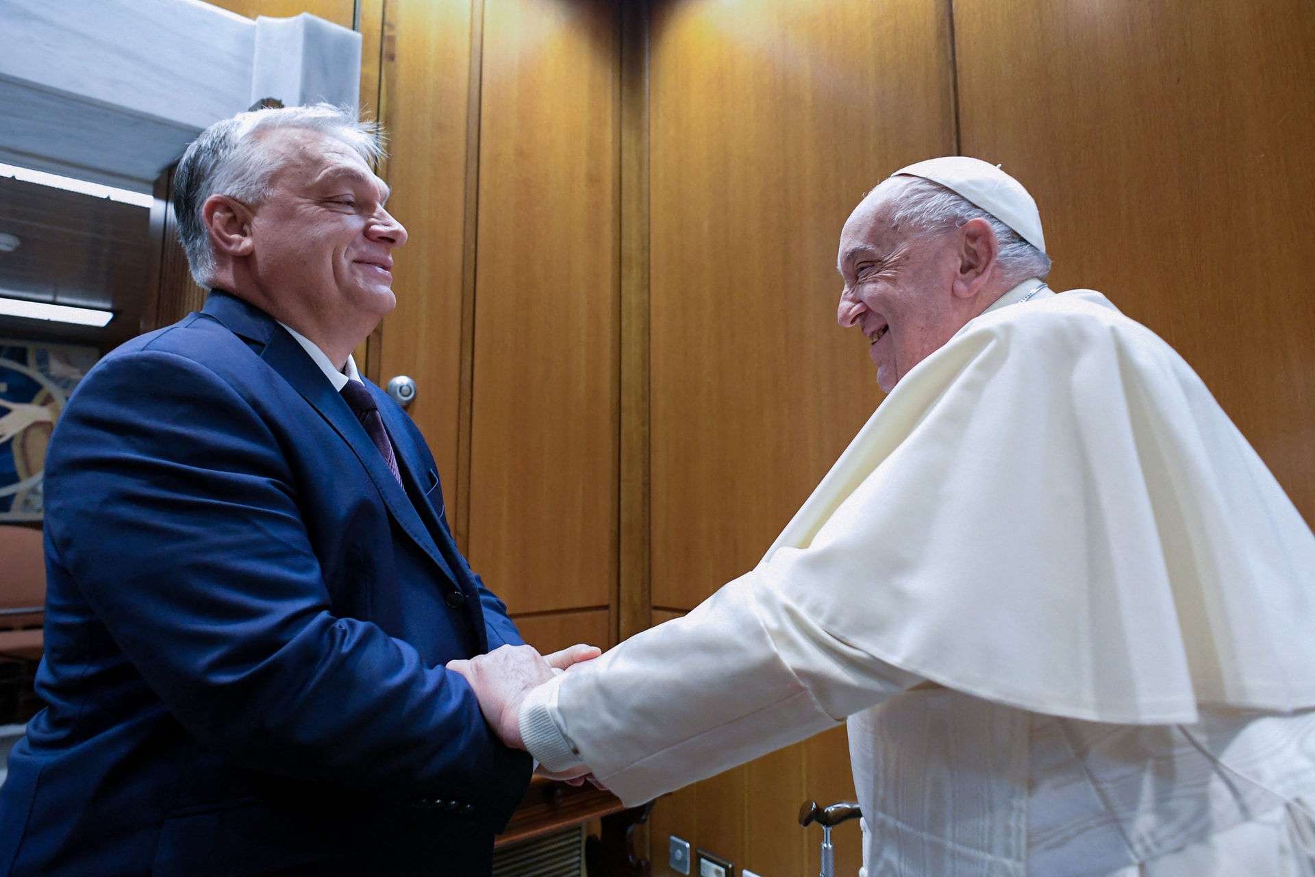 Audiencián fogadta szerdán Orbán Viktort Ferenc pápa a Vatikánban