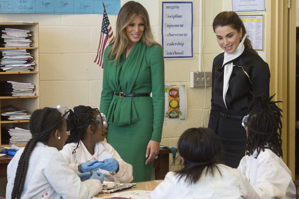Rania királyné újra találkozik az új First Ladyvel, Melania Trumppal