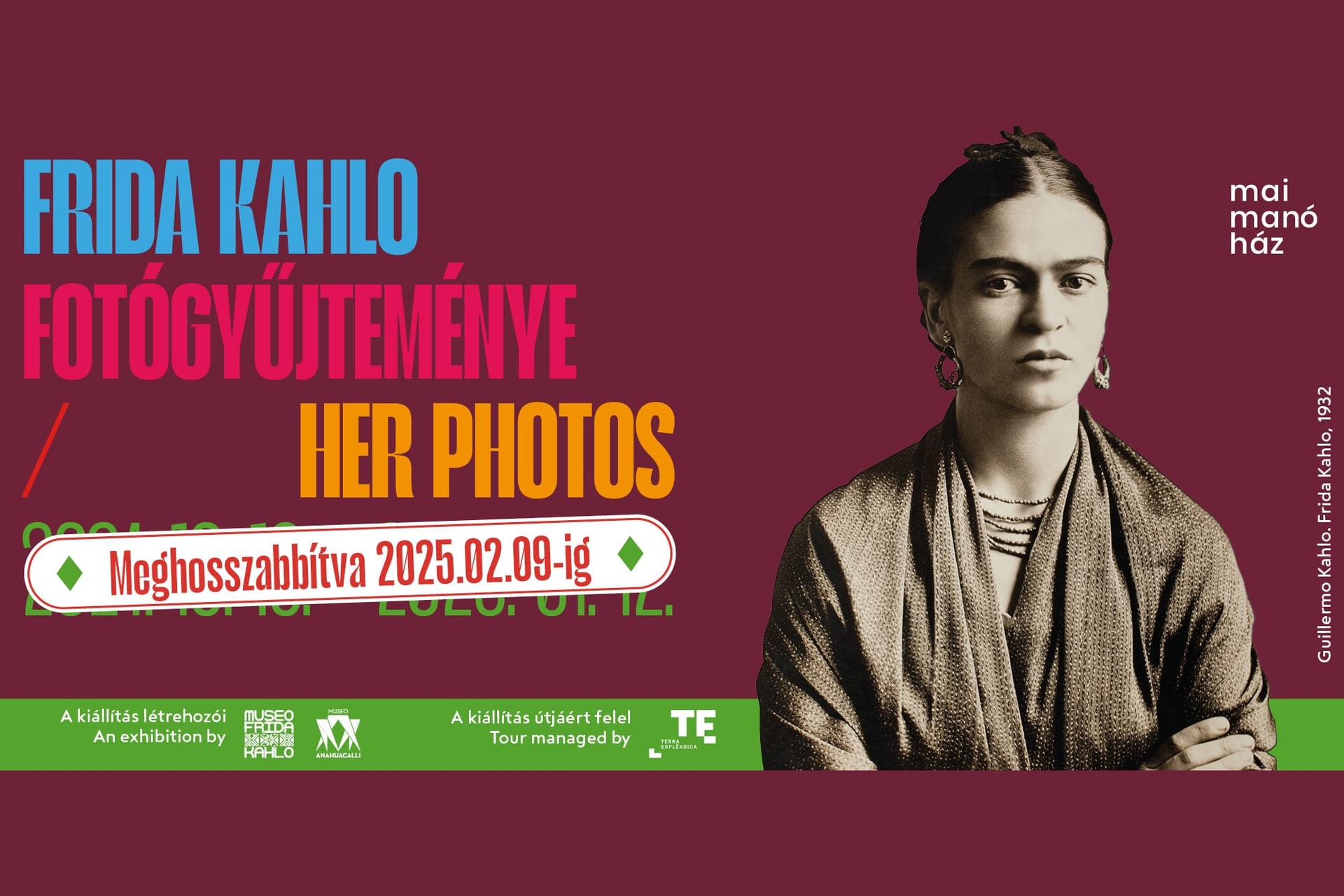 Február 9-ig látható a Frida Kahlo-fotókiállítás