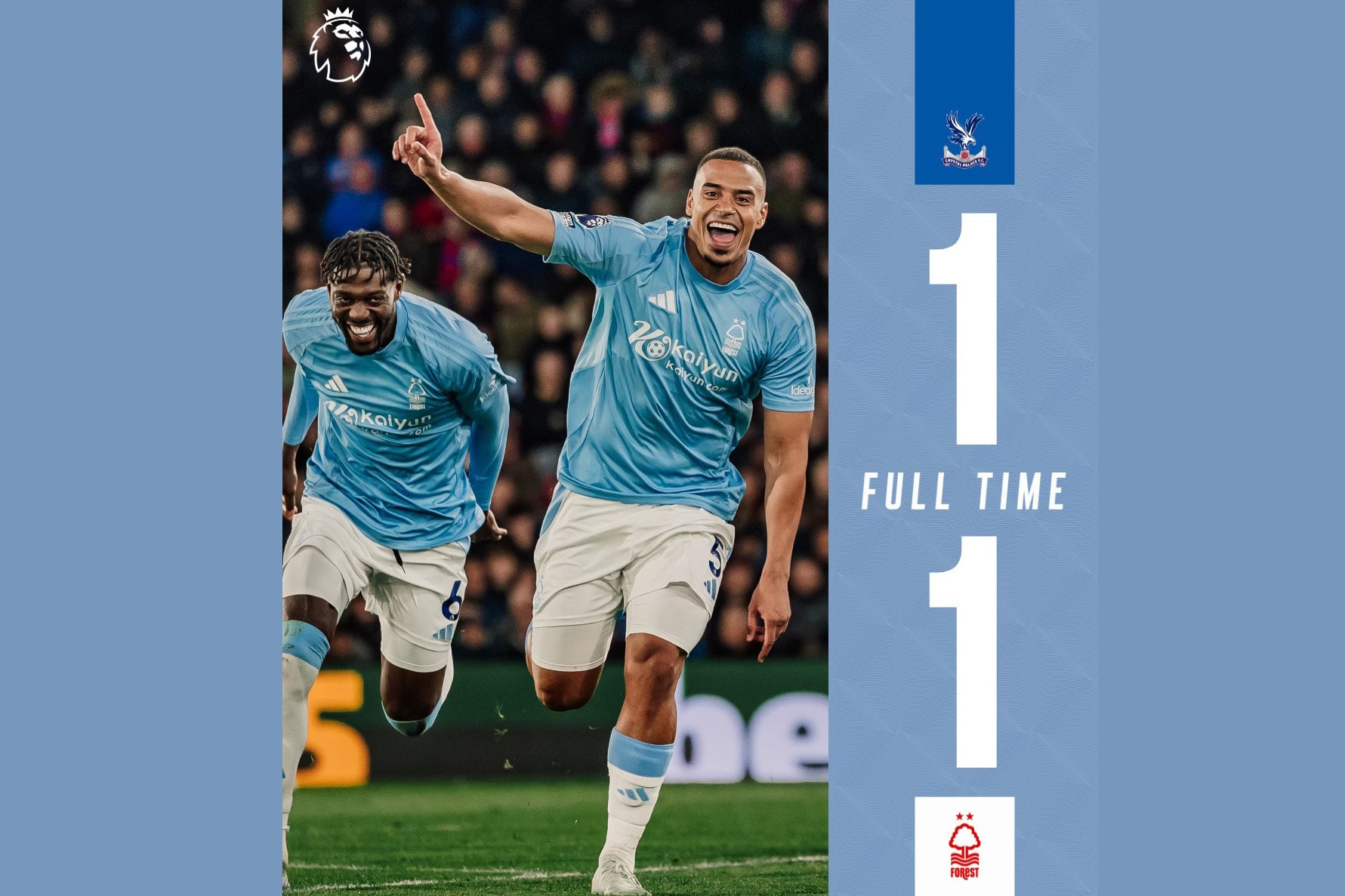 Premier League: ikszelt a Nottingham a Crystal Palace-szal