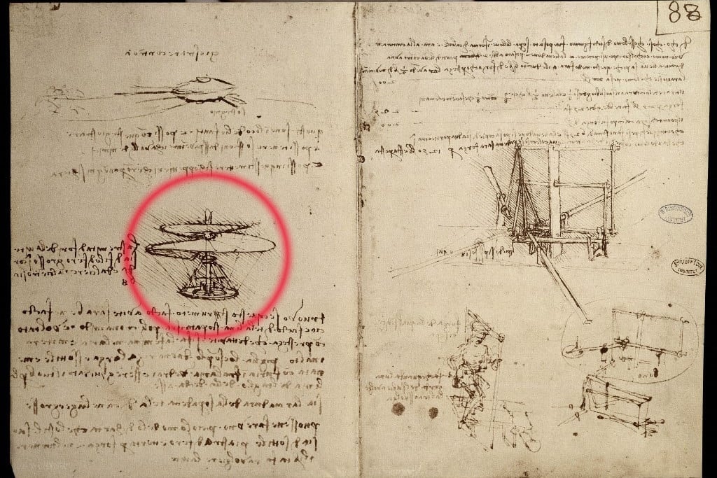 Leonardo Da Vinci repülőgépe jobb, mint a modern drónok