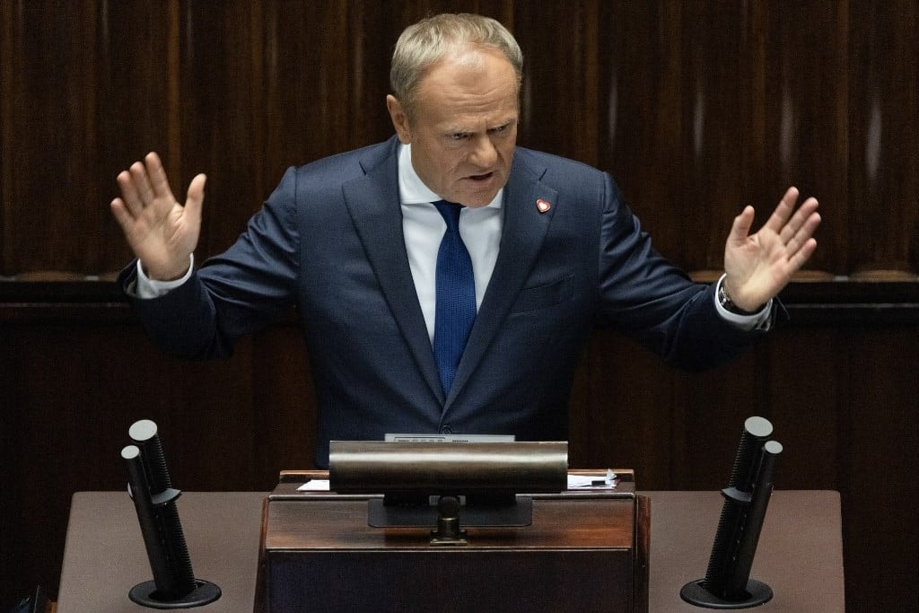 Tusk reagált a vádakra, miszerint a Lengyelország elleni dróntámadás mögött Ukrajna áll