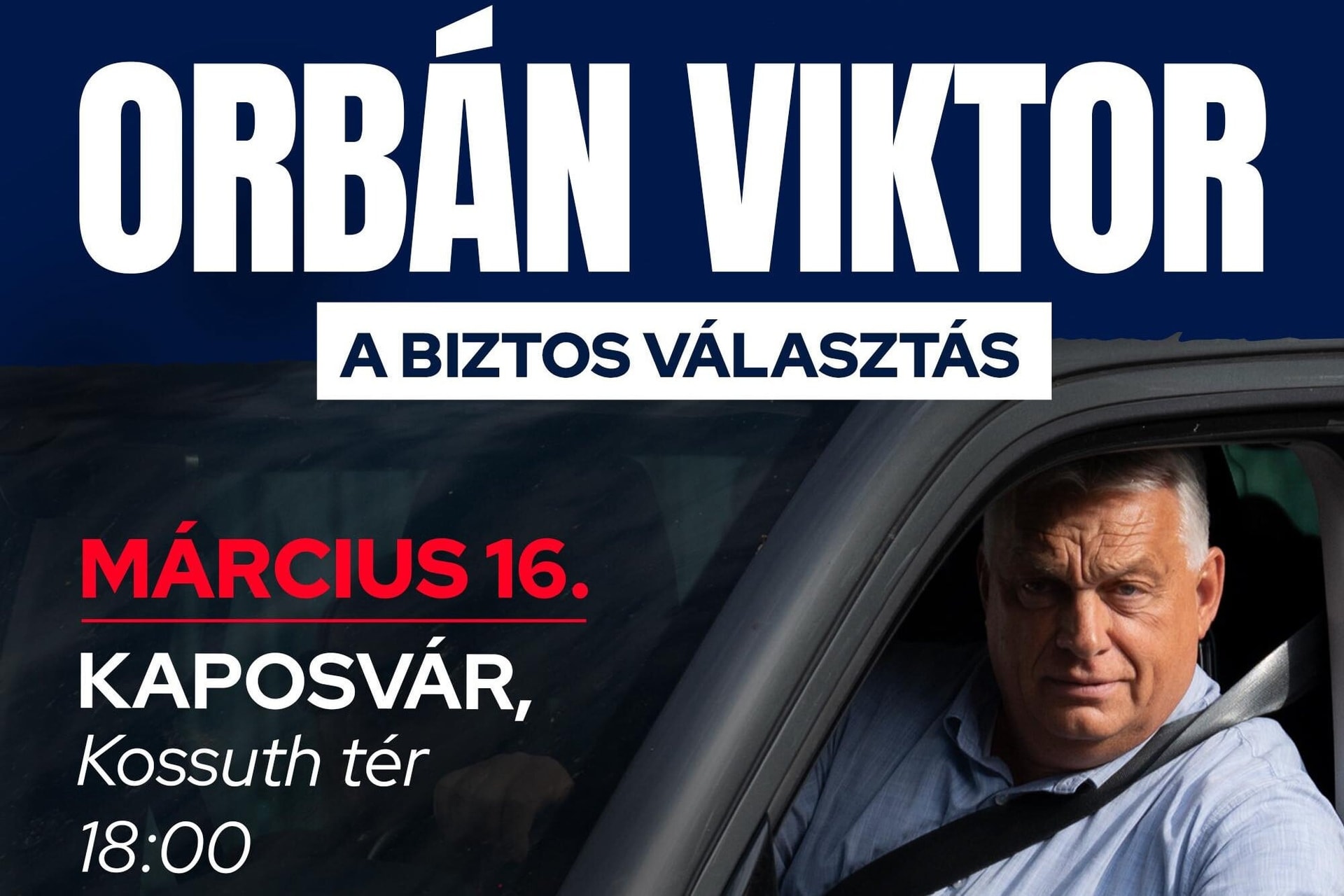 Kaposváron kampányol Orbán Viktor